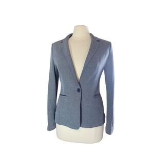 Express Knit Blazer Women  Single Button Notched Lapel SMALL